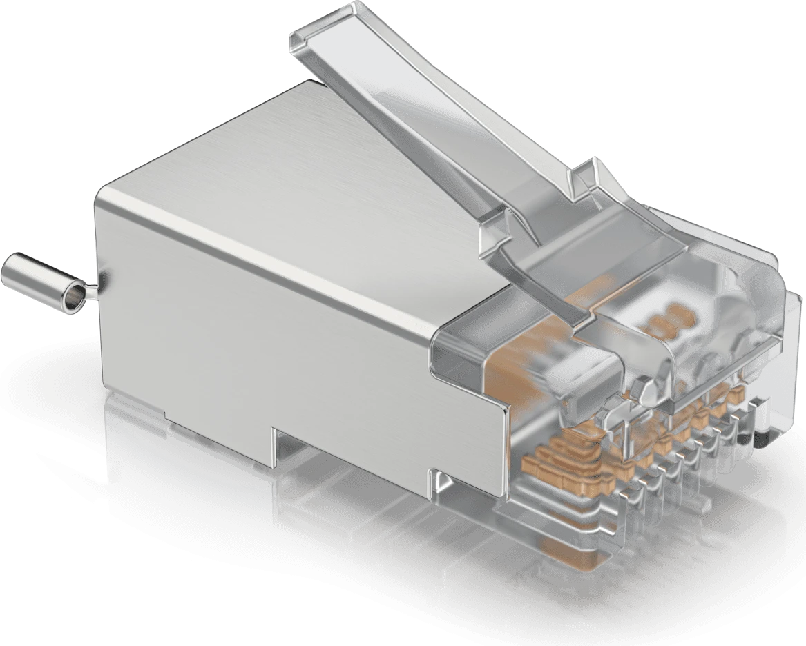 Экранированный коннектор RJ45 Ubiquiti UISP Connector SHD, 100 шт. — 2