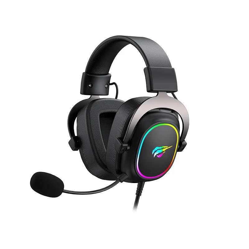 Игровая гарнитура Havit H2002P, Black+Ochre, USB, виртуальный 7.1, RGB