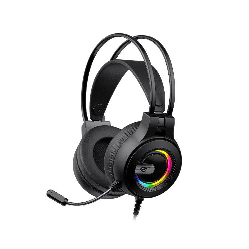 Игровая гарнитура Havit H2040d, Black, 3.5 мм+USB, RGB