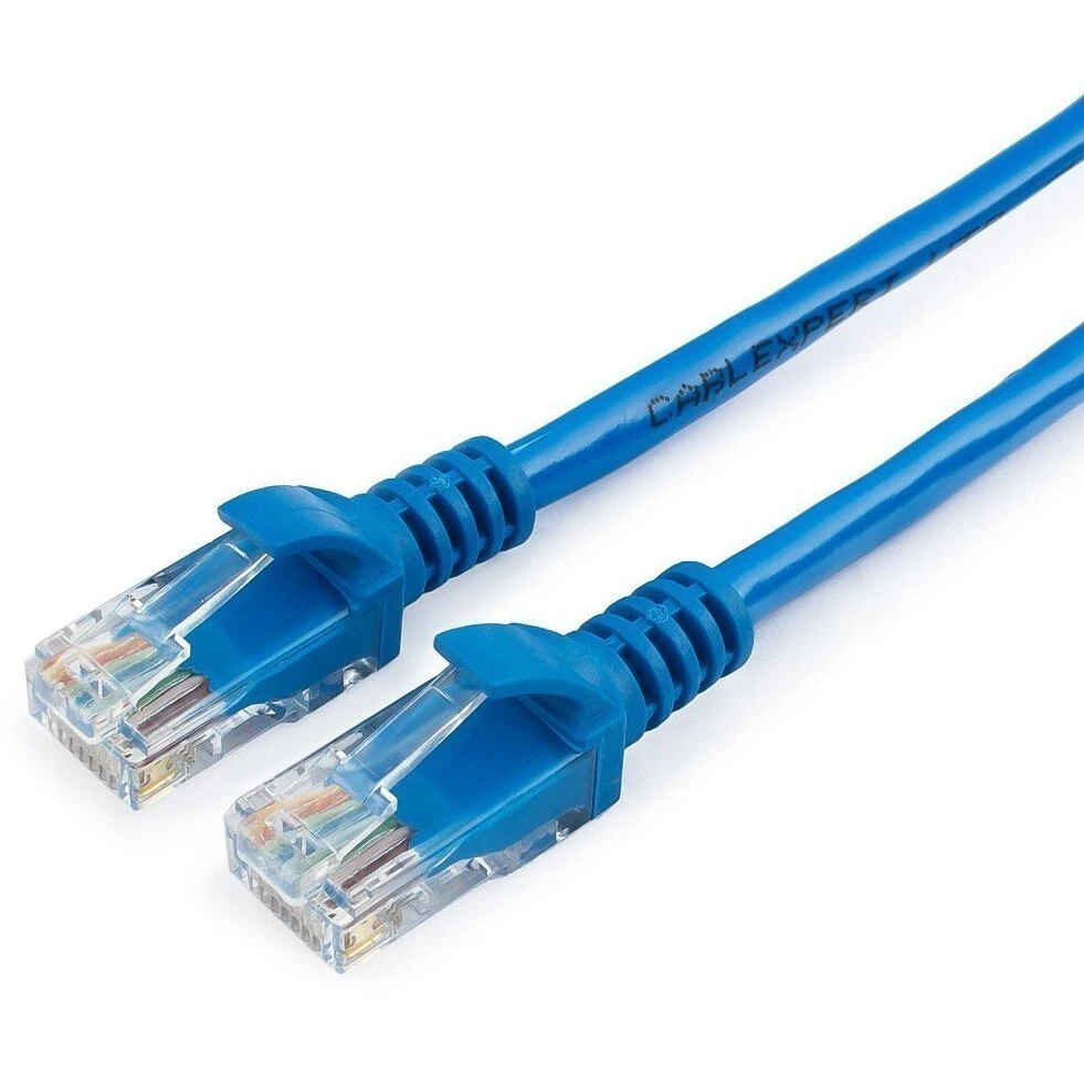 Патч-корд Patch cord RJ-45 6 cat Cablexpert PP6-1M/B, FTP, 1m, Blue
