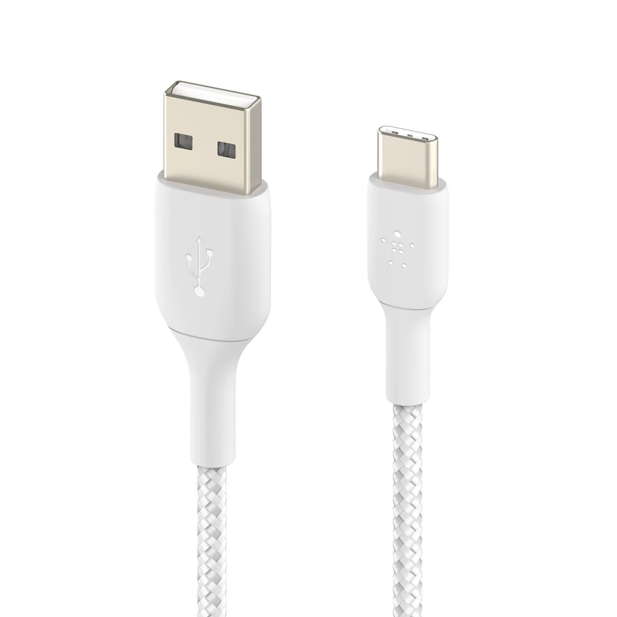 Кабель Belkin USB-A – USB-C плетёный, 2 м, белый — 2