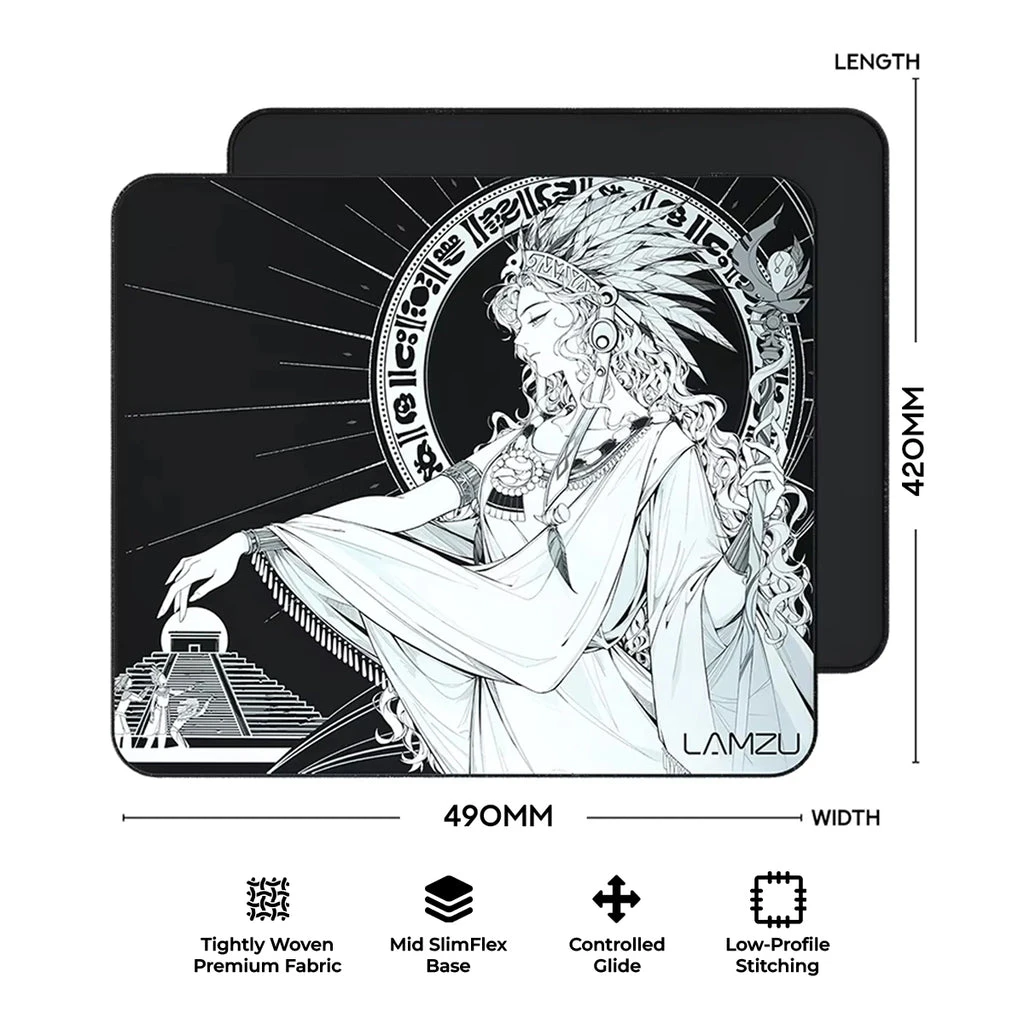 Коврик для мыши LAMZU Maya Cloth Black (490x420x3 мм)
