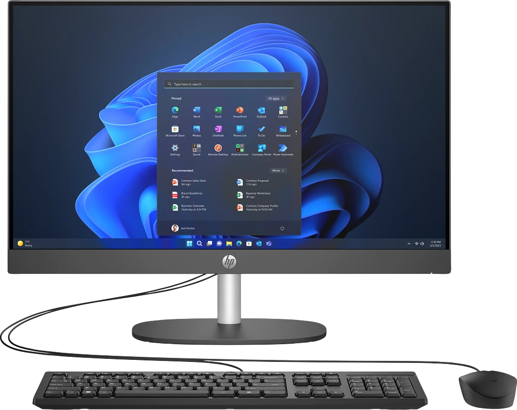 Моноблок HP ProOne All-in-One 240 G10, 23.8"FHD, Core i3-N300/8GB/256GB/UHD Graphics/W11H