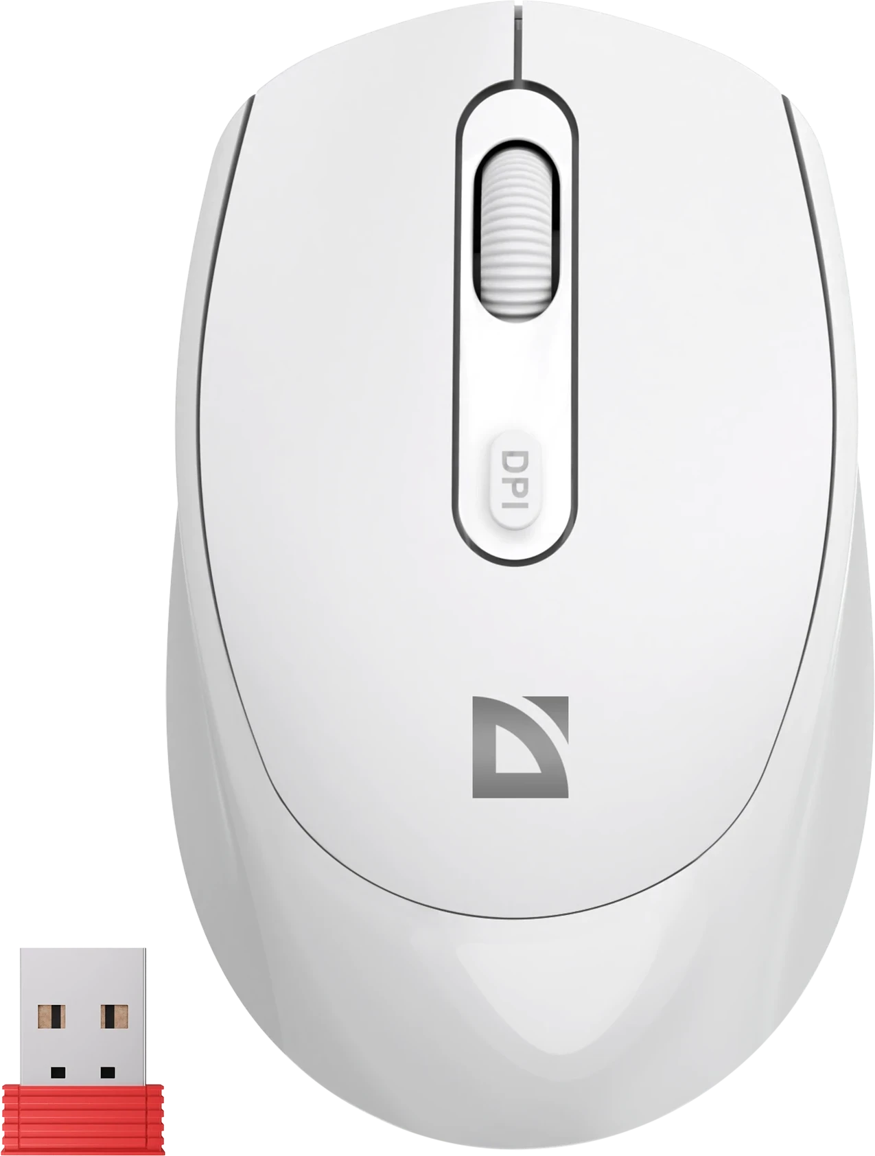 Мышь Defender Vision MS-376, White, Wireless, Optical, 1600dpi, 500mAh, USB