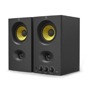 Колонки Music Public Kingdom BS030 (2.0), Black, 30Вт (2х15), 45Hz-20kHz, 80dB, BT5.3, RCA, 3.5mm
