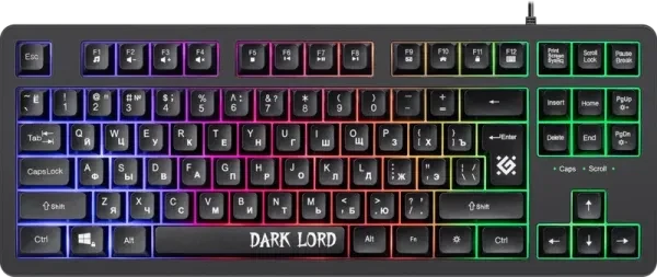 Клавиатура Defender Dark Lord GK-580, Black, Gaming, Multimedia, USB