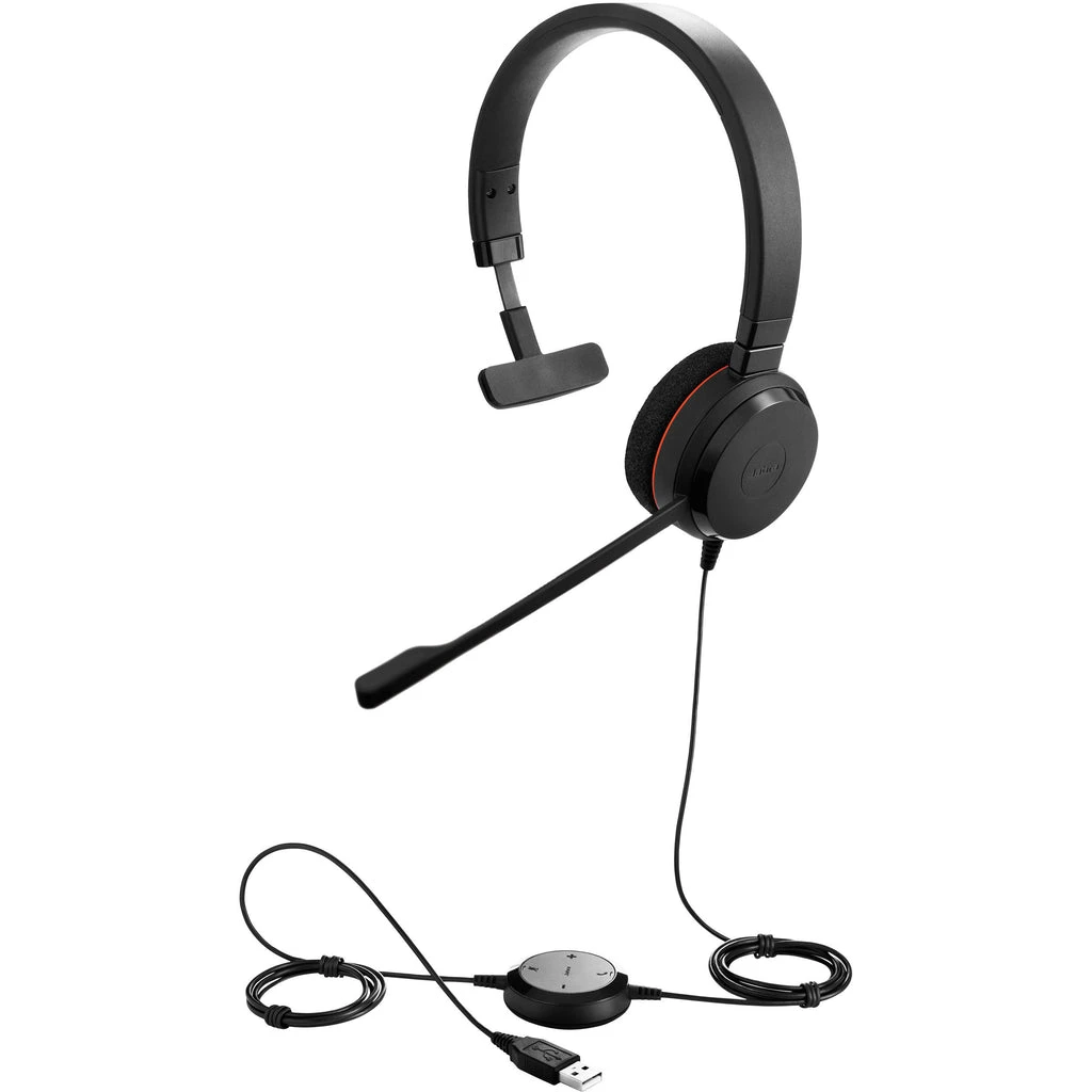 Гарнитура Jabra Evolve 20 SE MS Mono, 150Hz-7kHz, 32 Om, 2.15m, USB, Black
