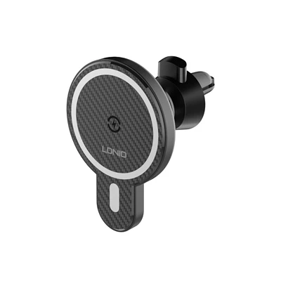 Держатель автомобильный LDNIO Magnetic MA20, 15W, Black