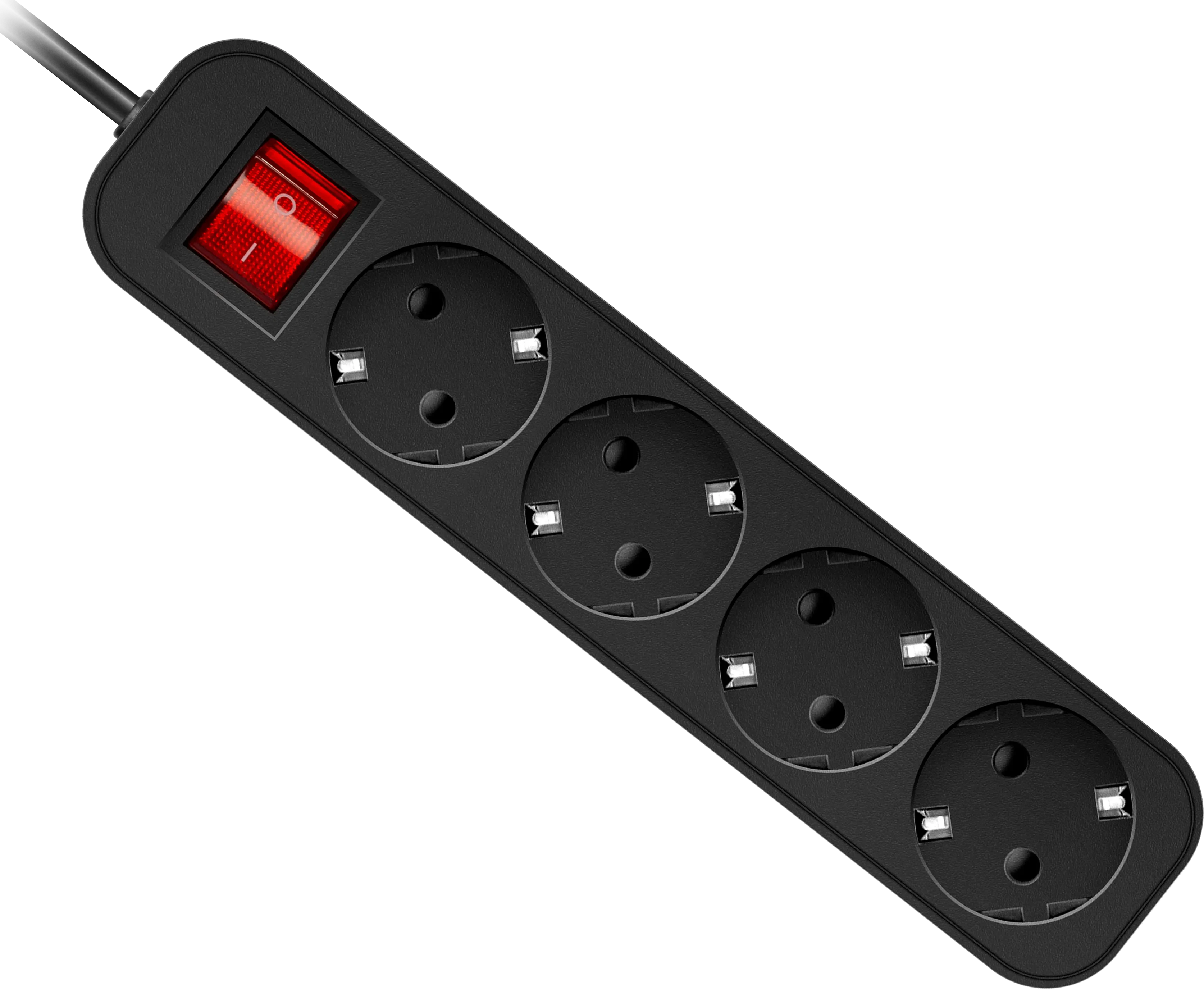 Сетевой фильтр Defender G430, 4 розетки, 3м, Black
