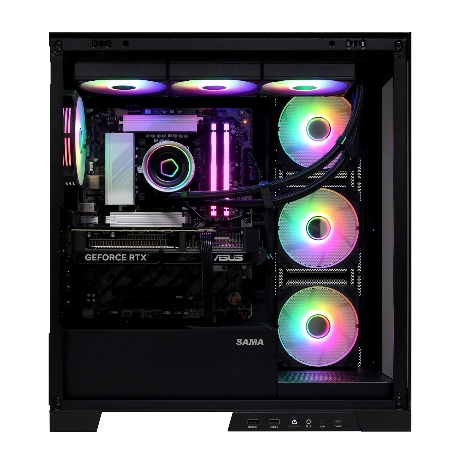 Настольный ПК Core Ultra 5 245KF-3.6GHz/B860/RAM 32GB/SSD 1TB (M.2)/RTX5070-12GB/no DVD/750W/