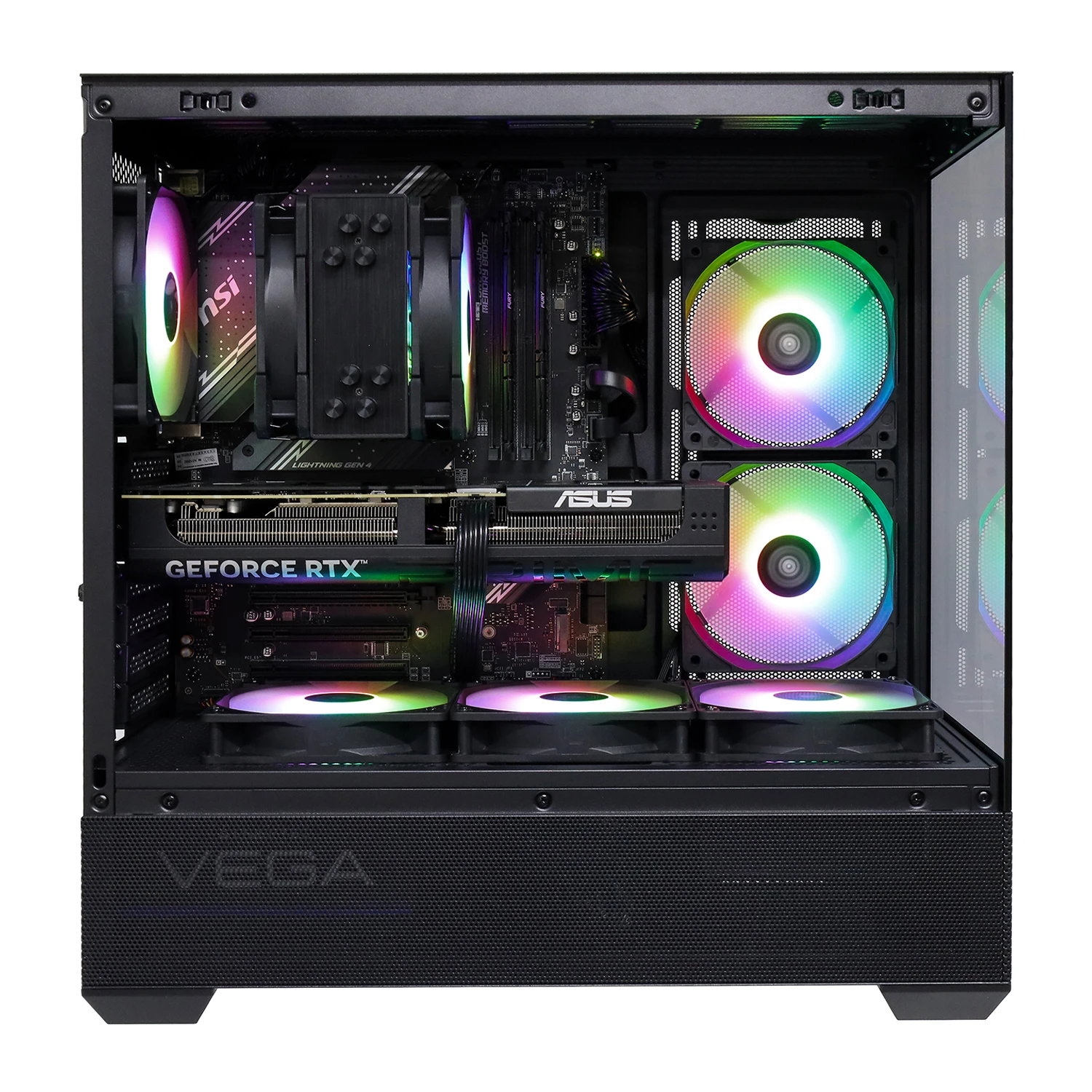 Настольный ПК Core i5-14600KF-3.5GHz/B760/RAM 32GB/SSD 1TB (M.2)/RTX5070-12GB/no DVD/750W/ — 3