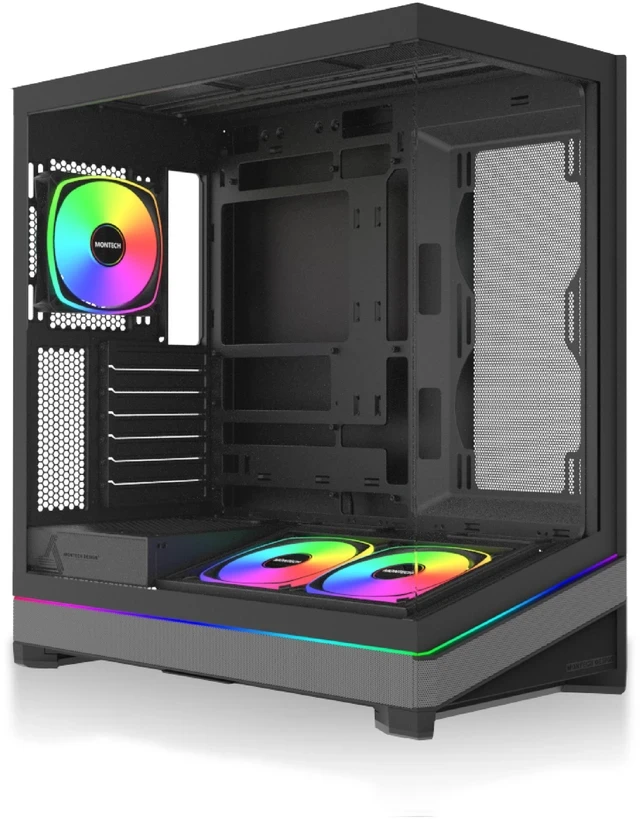 Корпус Montech SKY 3, Mid Tower, ATX/Micro-ATX/Mini-ITX (Back-Connect), White, 2x3.5"/2x2.5", USB-C, 3xARGB