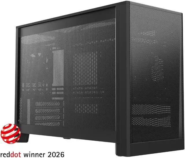 Корпус Montech TEN, Cube, Micro-ATX/Mini-ITX, Black, 2x3.5"/4x2.5", USB-C