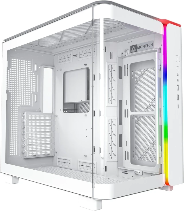 Корпус Montech KING 95, Mid Tower, ATX/Micro-ATX/Mini-ITX, White, 5x3.5"/8x2.5", USB-C, ARGB