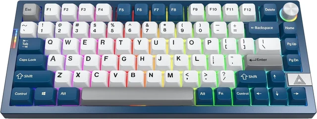 Клавиатура беспроводная Montech MK PRO 75 FB Bluetooth/Wireless/USB, ENG/RUS, mechanical, Синяя