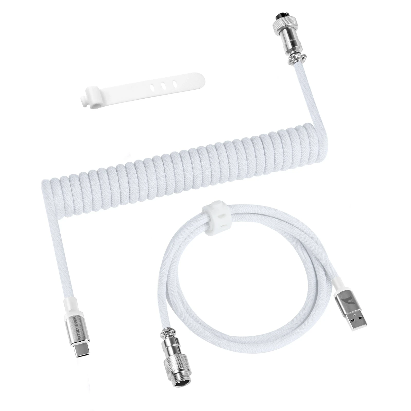 Кабель для клавиатуры Attack Shark C01Pro White USB A to Type C