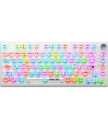 Клавиатура Defender Atomic Core GK-363, механическая, USB/BT/2.4G, 81 клавиша, RGB, белая