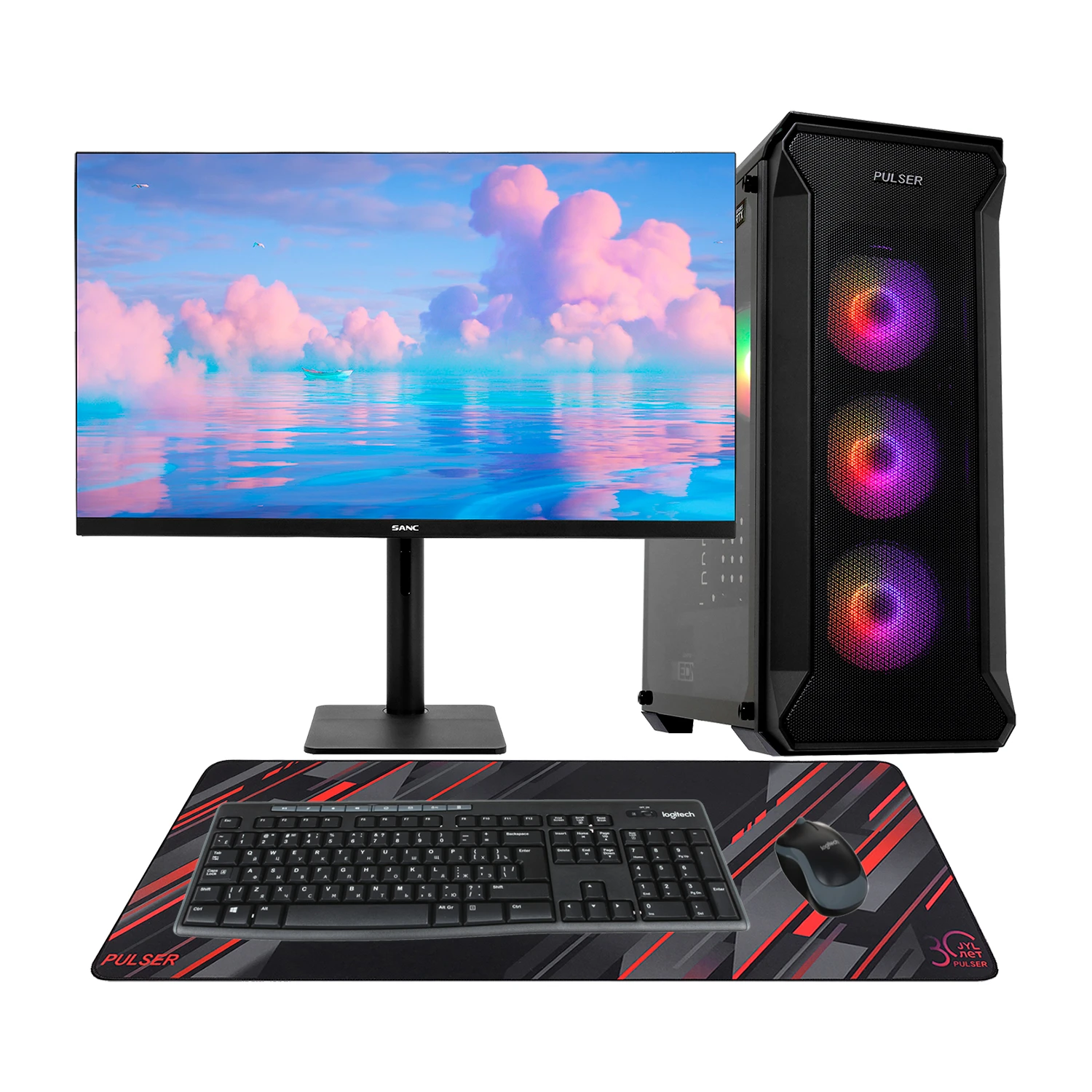 Core i7-14700F-2.1GHz/B760/RAM 32GB/SSD 1TB (M.2)/RTX5070-12GB/no DVD/850W/Монитор 27" Sanc 280Hz — 2