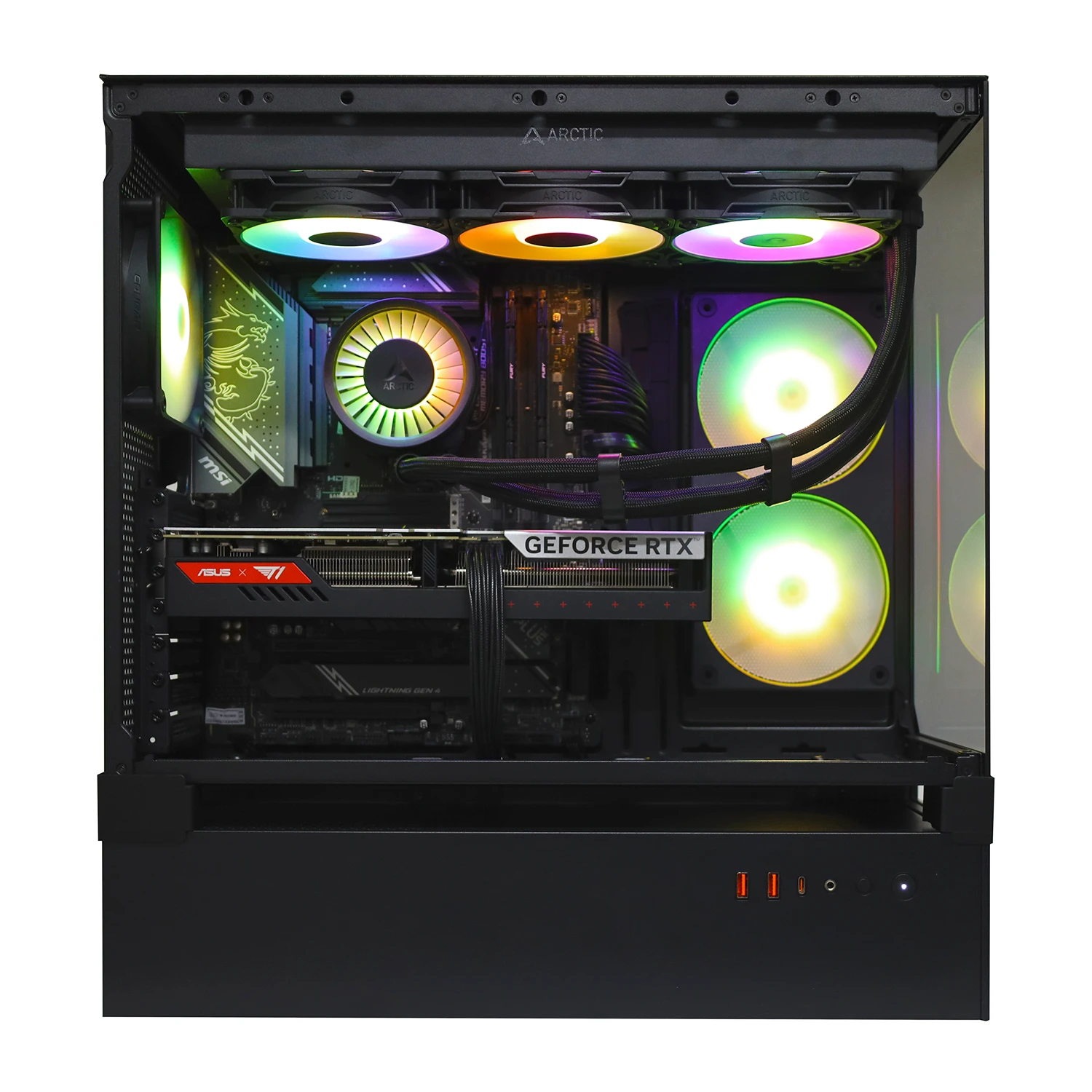 Настольный ПК Core i7-14700KF-3.4GHz/Z790/RAM 32GB/SSD 1TB (M.2)/RTX5070-12GB/no DVD/Case ATX850W/