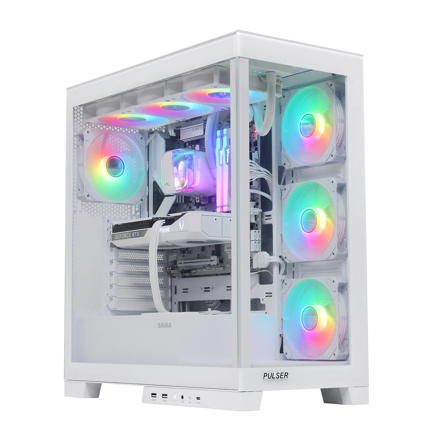 Настольный ПК Ryzen 7 7800X3D- 4.2GHz/B850/RAM 32GB/SSD 1TB (M.2)/RTX5070-12GB/no DVD/1000W/ — 2