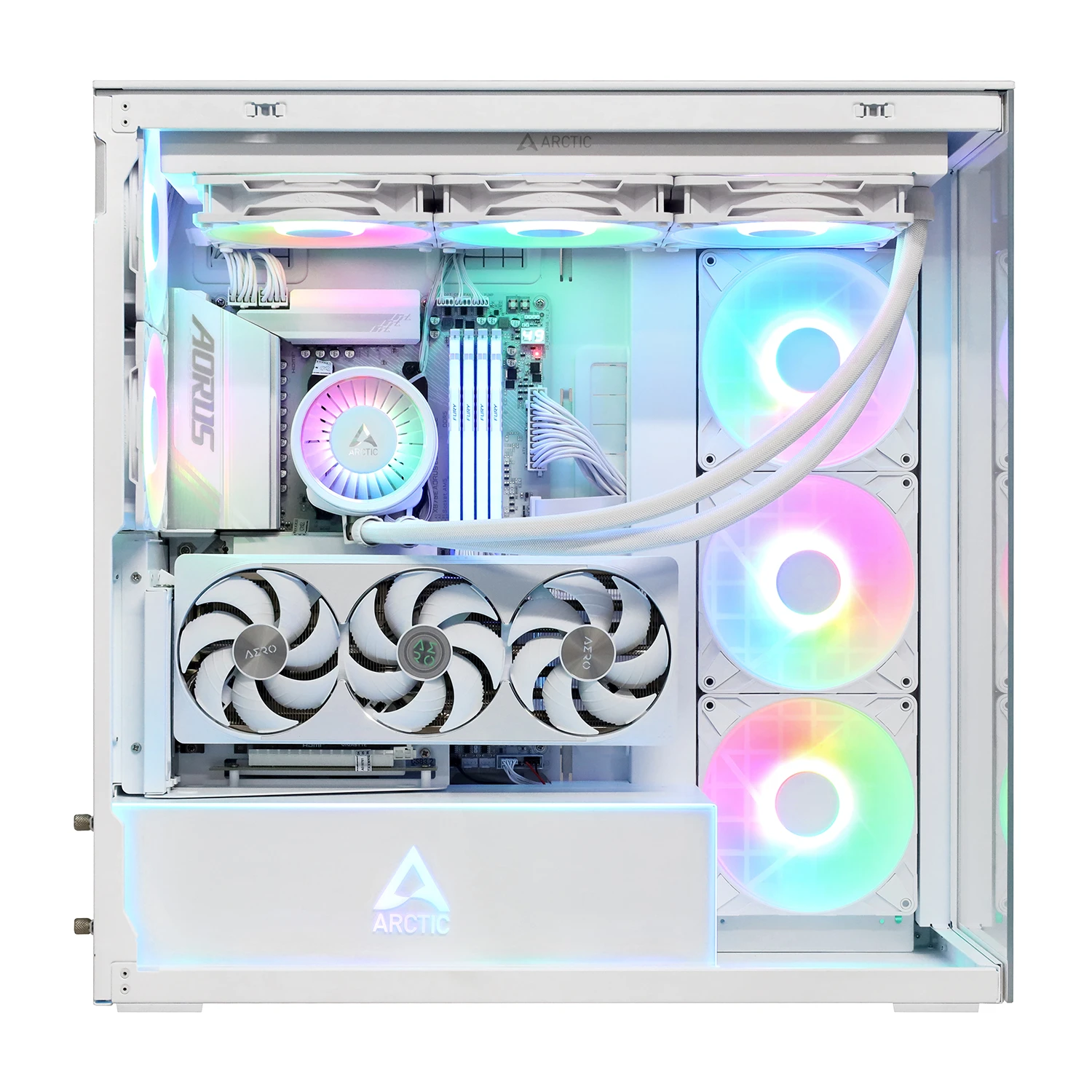 Настольный ПК Ryzen 9 9950X-4.3GHz/X870E/RAM 64GB/SSD 2TB (M.2)/RTX5080-16GB/no DVD/1000W/ — 2