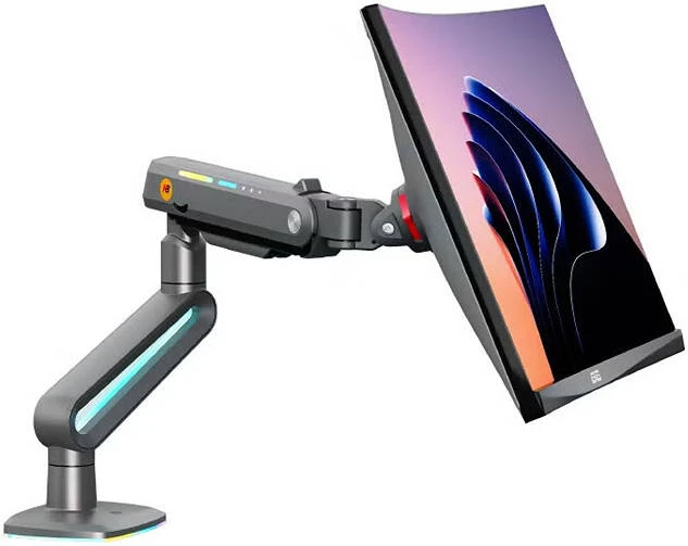 Кронштейн North Bayou E6, Настольный игровой RGB, 32-60", до 20 кг, VESA 100x100, White