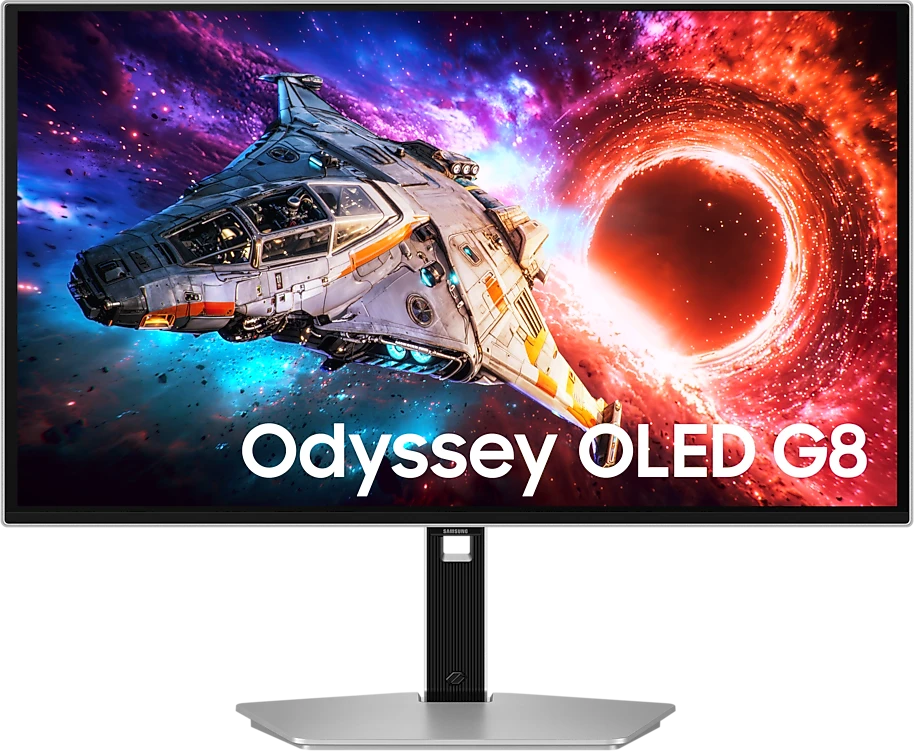 Монитор 27" Samsung Odyssey OLED G8 G80SH, Silver, QD-OLED, 3840x2160@240Hz