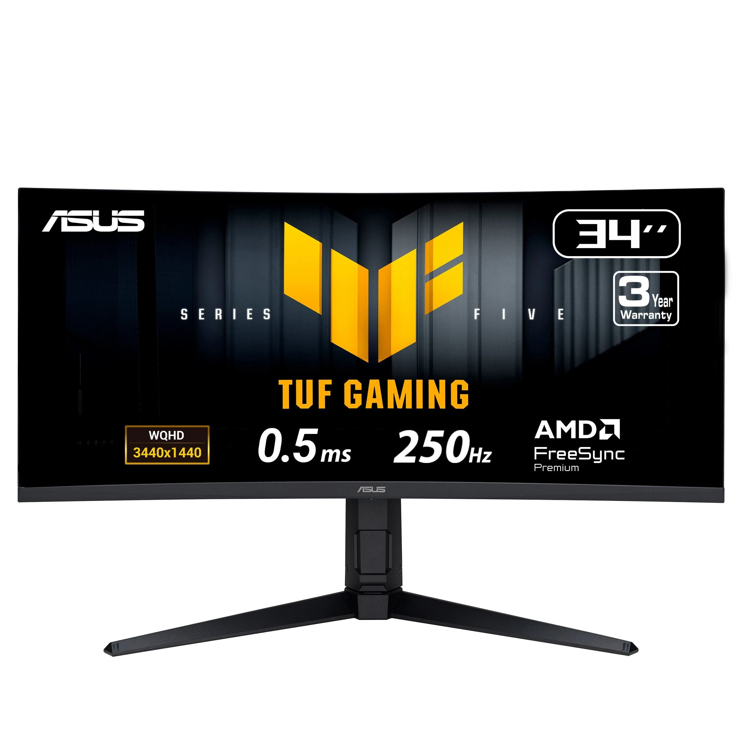 Монитор 34" ASUS TUF Gaming VG34WQML5A, Black, Fast VA, 3440x1440@250Hz, 1500R, HDR400