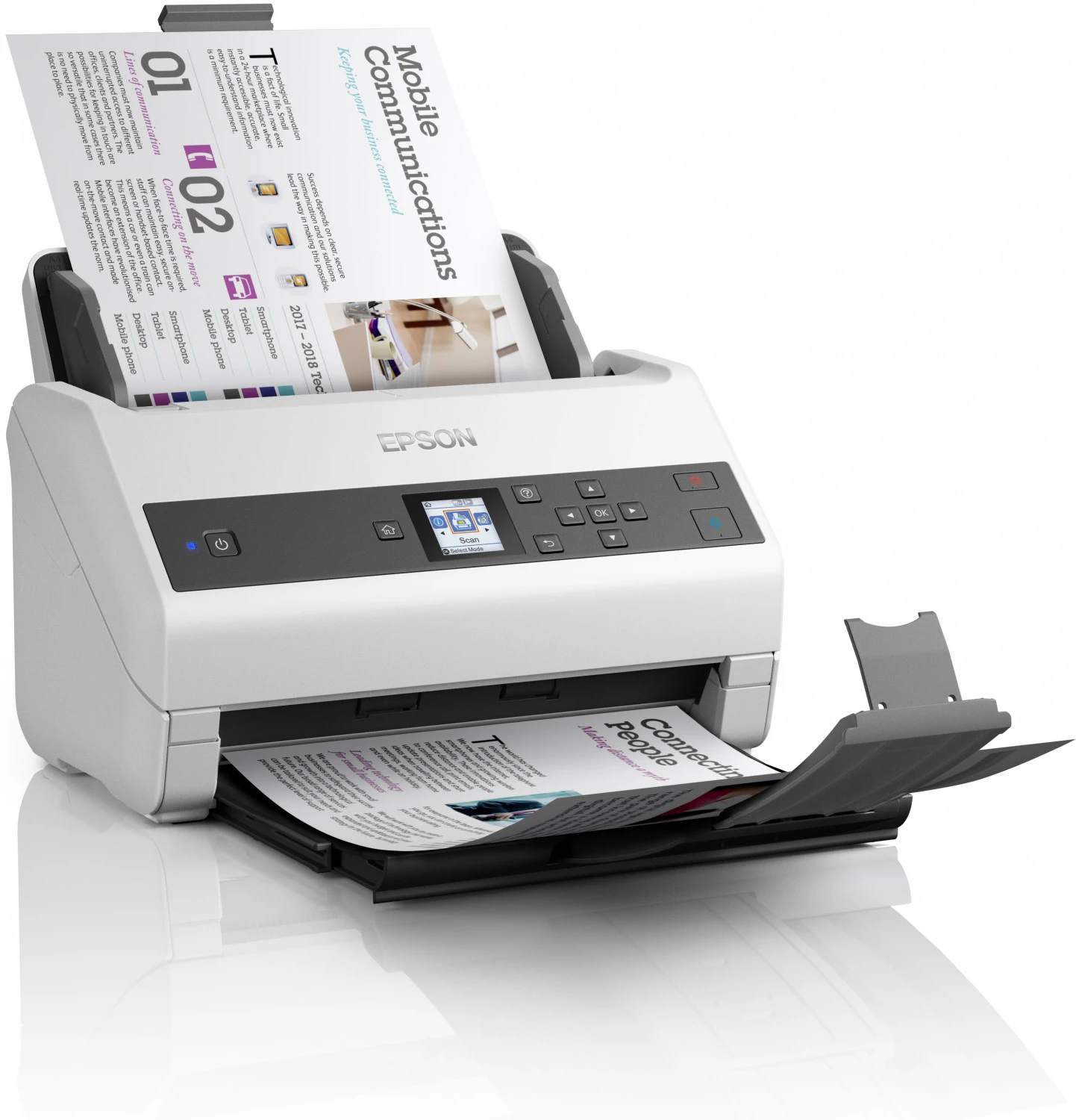 Сканер потоковый Epson WorkForce DS-970, А4, 85 стр/170 изобр в мин