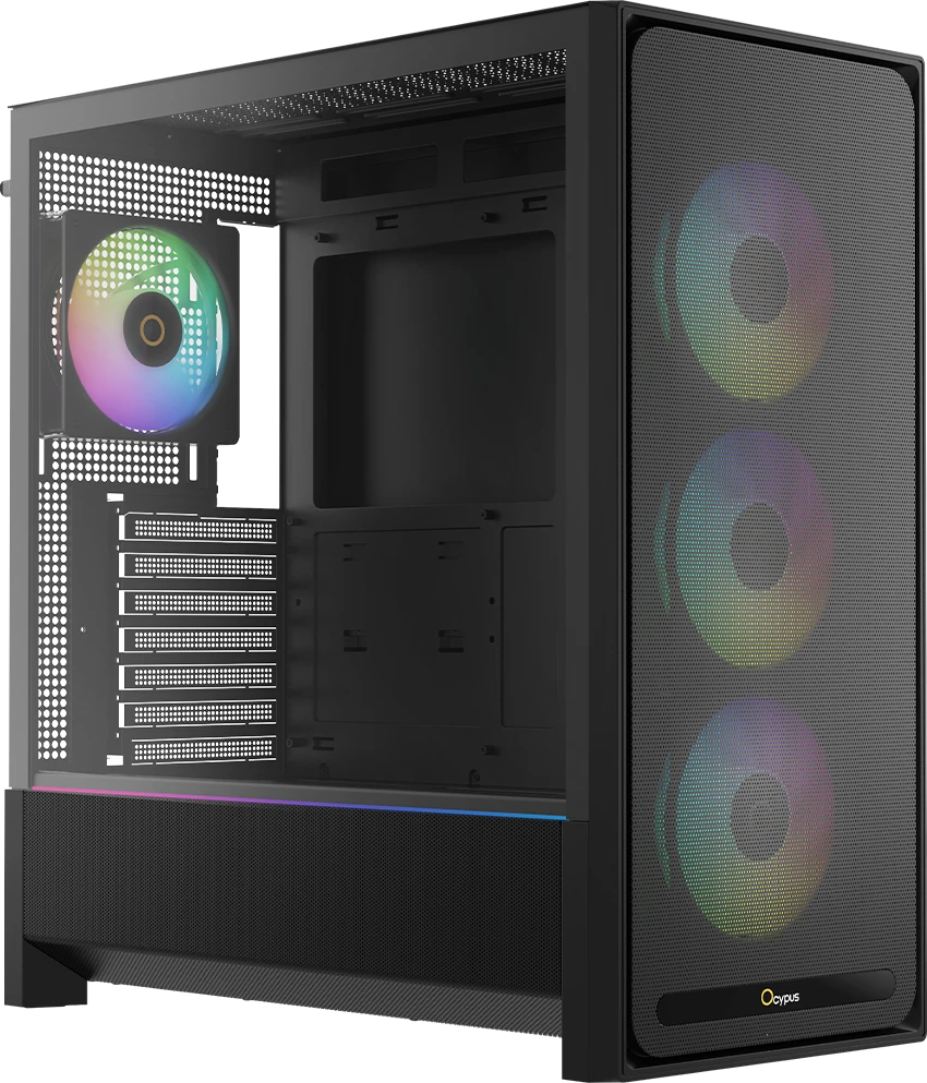 Корпус Ocypus Delta C70 BK EATX/ATX/mATX/mini-ITX 2xUSB 1xType-C Audio Черный Delta-C70-BKG000XX-GL