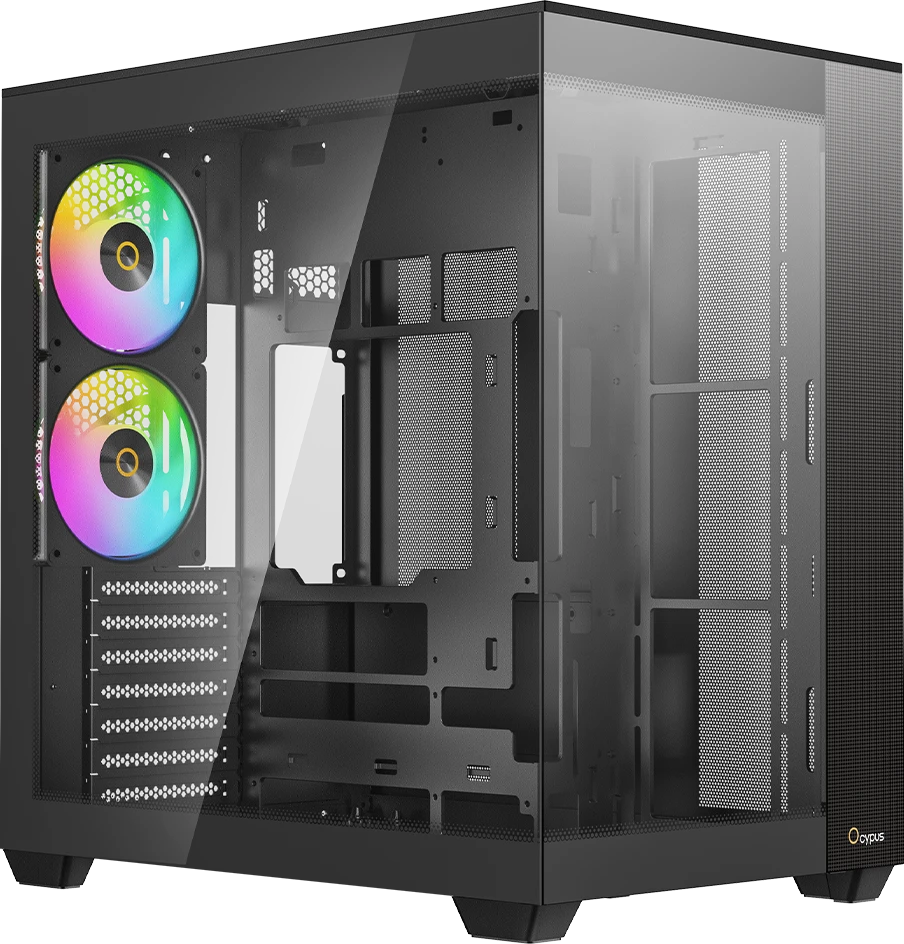 Корпус Ocypus Gamma C74 BK ARGB ATX/mATX/mini-ITX 2xUSB3.0 1xType-C Черный Gamma-C74-BKD400XX-GL