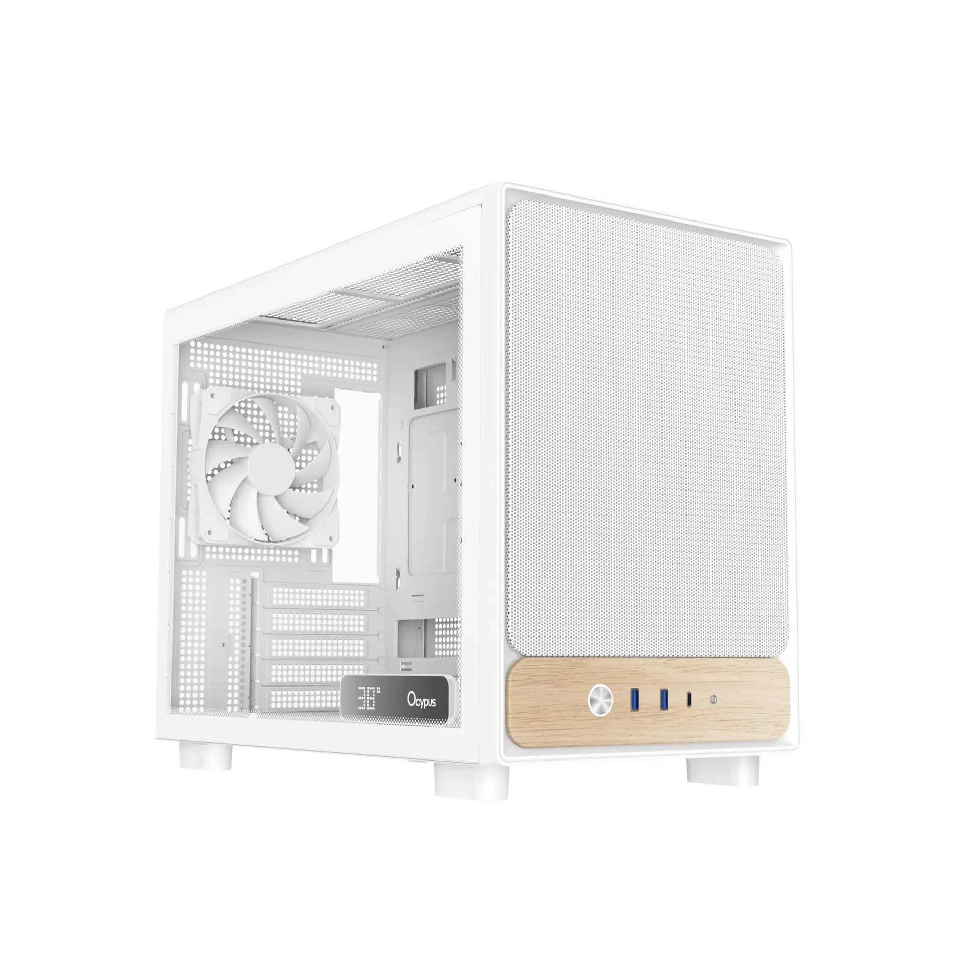 Корпус Ocypus Delta C40 WH Digital mATX/mini-ITX 2xUSB3.0 1xType-C Белый Delta-C40-WHG300XX-GL