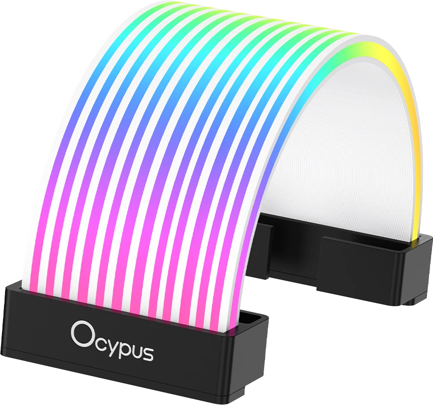 Светящийся ARGB кабель для MB Ocypus Delta EK24 BK ARGB 12/80LED/3-Pin Черный Delta-EK24-BKA00XXX-GL