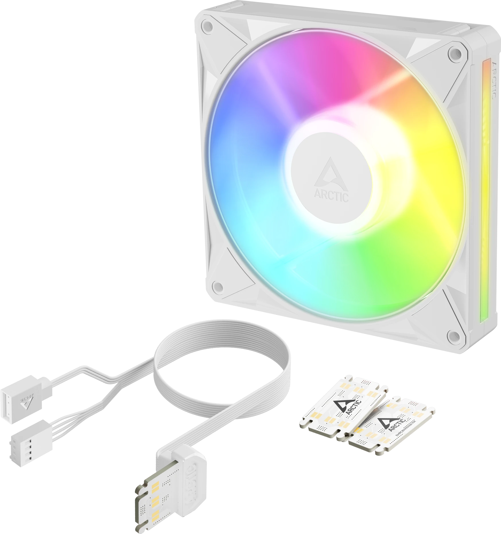 Кулер для корпуса ARCTIC BioniX P14 A-RGB, ACFAN00340A, 140мм, PWM, 400-2500об/мин, 110CFM, Белый