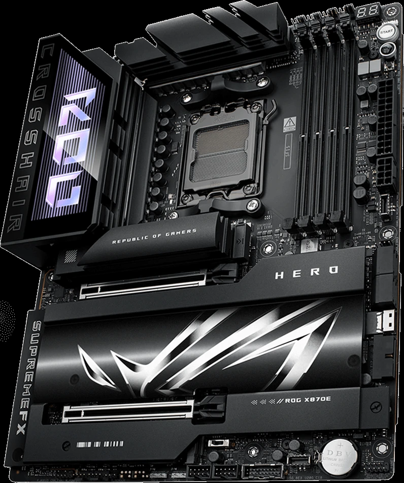 Материнская плата ASUS ROG CROSSHAIR X870E HERO, AM5, AMD X870E, ATX