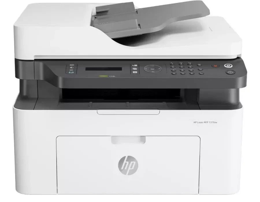 МФУ HP 4ZB84A Laser MFP 137fnw Printer (A4) , Printer/Scanner/Copier/ADF/Fax, 1200 dpi, 20 ppm, 128 MB, 600 MHz, 150 pages tray, USB+Ethernet+WiFi, Duty 10K pages