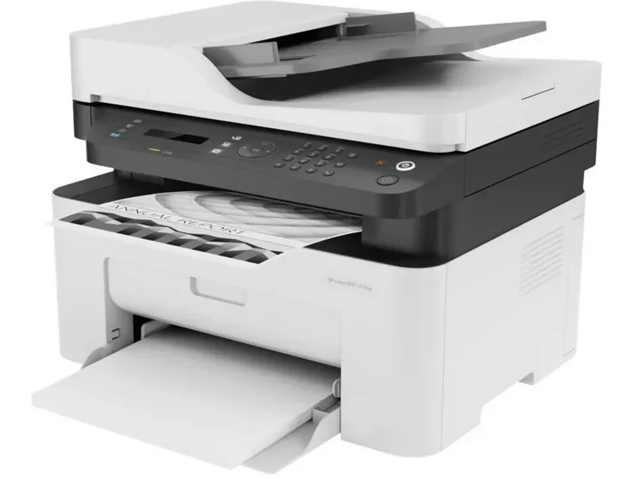 МФУ HP 4ZB84A Laser MFP 137fnw Printer (A4) , Printer/Scanner/Copier/ADF/Fax, 1200 dpi, 20 ppm, 128 MB, 600 MHz, 150 pages tray, USB+Ethernet+WiFi, Duty 10K pages — 4