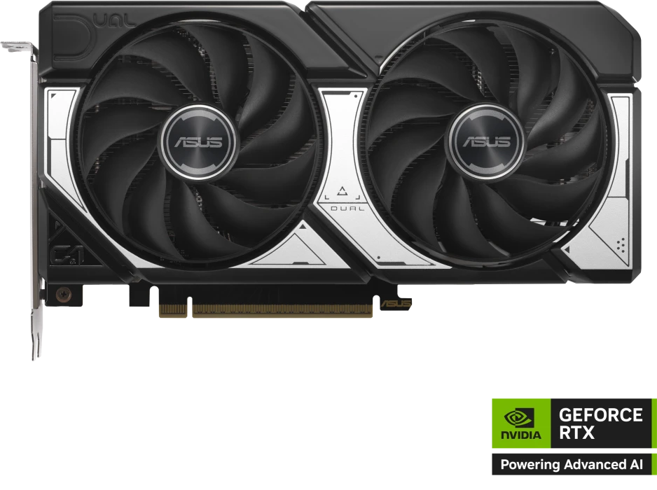 Видеокарта GPU NVIDIA,16 GB, ASUS RTX 5060 Ti DUAL OC [DUAL-RTX5060TI-O16G], HDMI/3DP, GDDR7/128bit