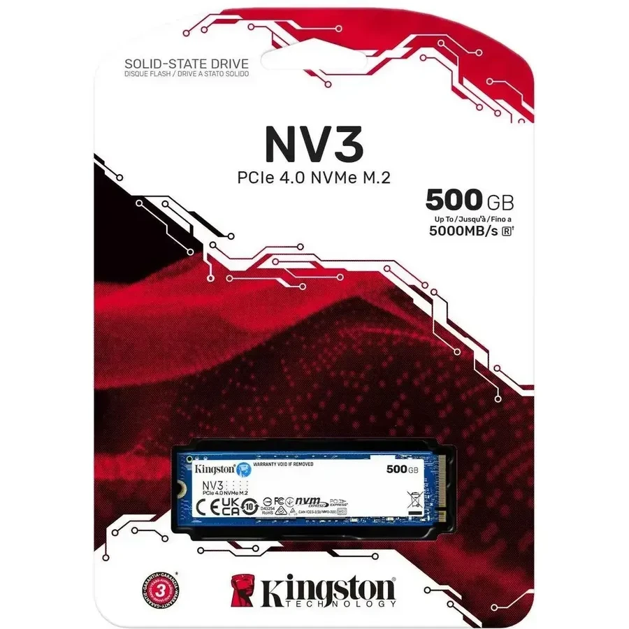 Жесткий диск SSD 500G Kingston SNV3S/500G — 3