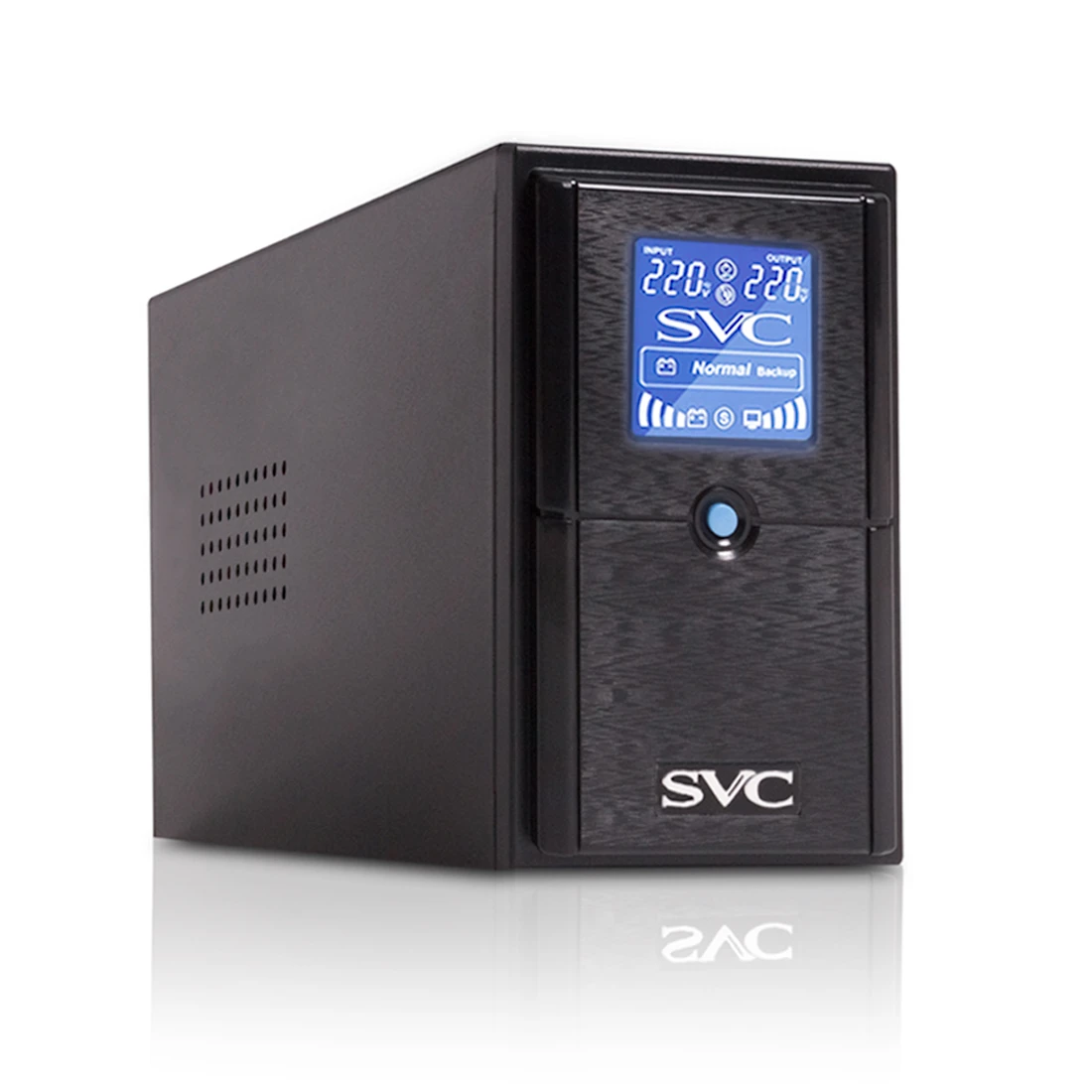 UPS SVC V800-L-LCD, 800VA, 480W, 1x12V/9 Ah, AVR 165-275 V, 2+1 розет.
