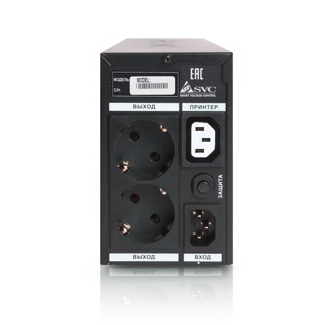UPS SVC V800-L-LCD, 800VA, 480W, 1x12V/9 Ah, AVR 165-275 V, 2+1 розет. — 3