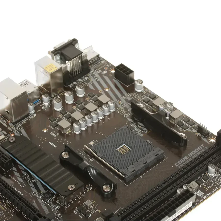 Материнская плата MSI A520M PRO AM4 2xDDR4 4xSATA3 RAID M.2 VGA HDMI DP ARGB header mATX — 5