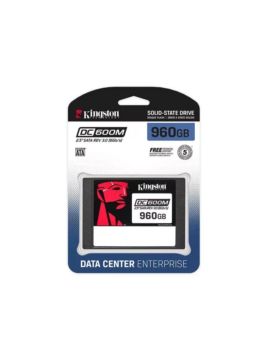 Твердотельный накопитель SSD 960 Gb SATA 6Gb/s Kingston DC600M SEDC600M/960G 2.5" 3D TLC — 3