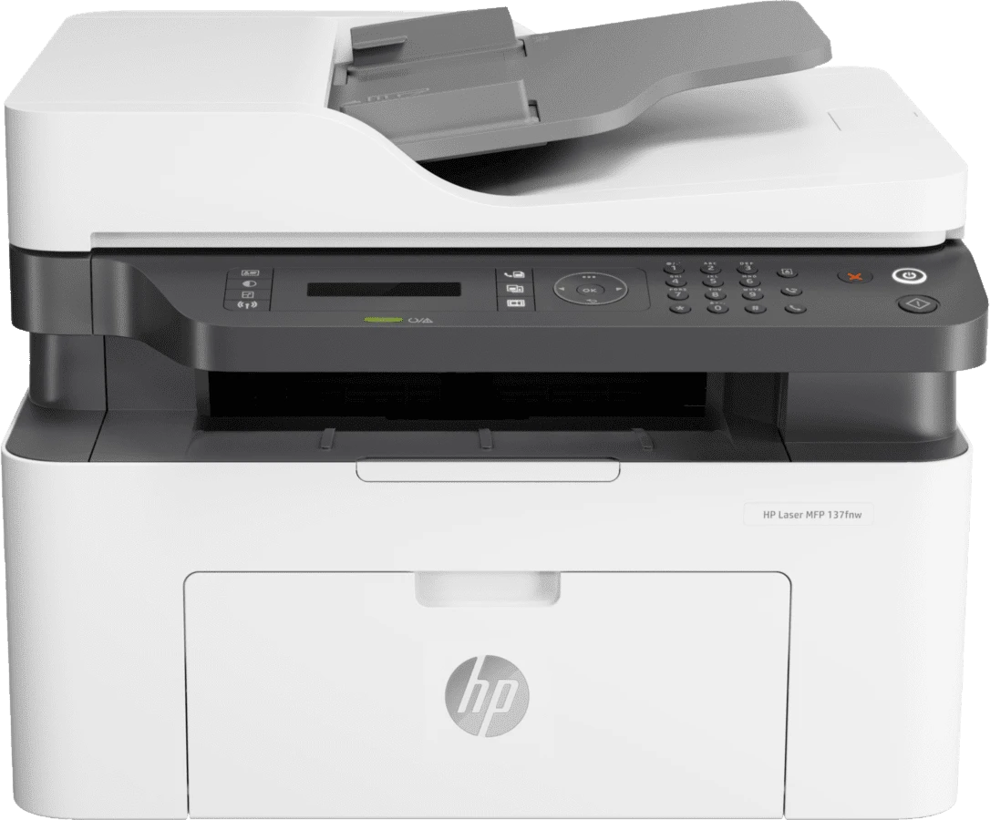 МФУ HP LaserJet 137fnw, A4, print 1200x1200dpi, 20ppm, scan 600x600dpi, USB, Wi-Fi, Fax, tray 150pgs