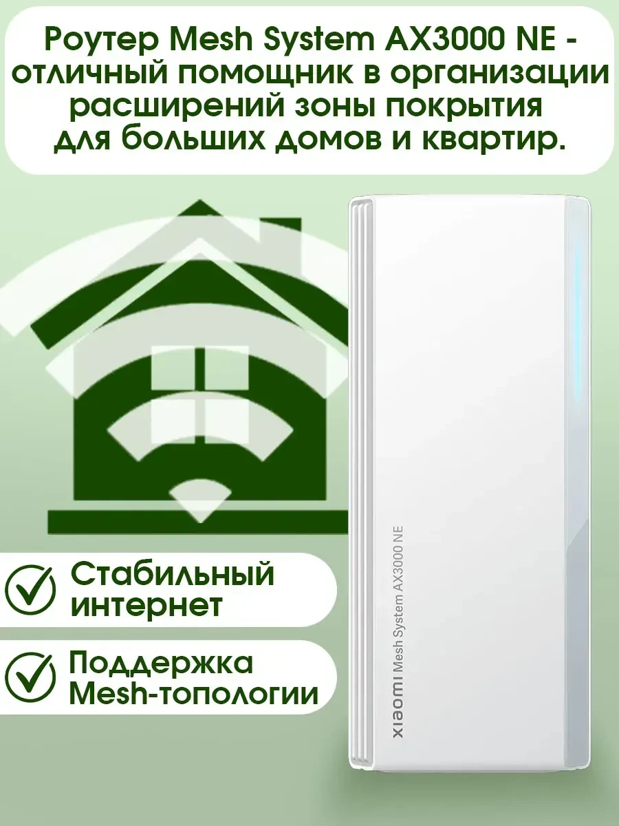 Беспроводная система Wi-Fi Xiaomi Mesh роутер AX3000 NE (3-pack) RD28 — 3