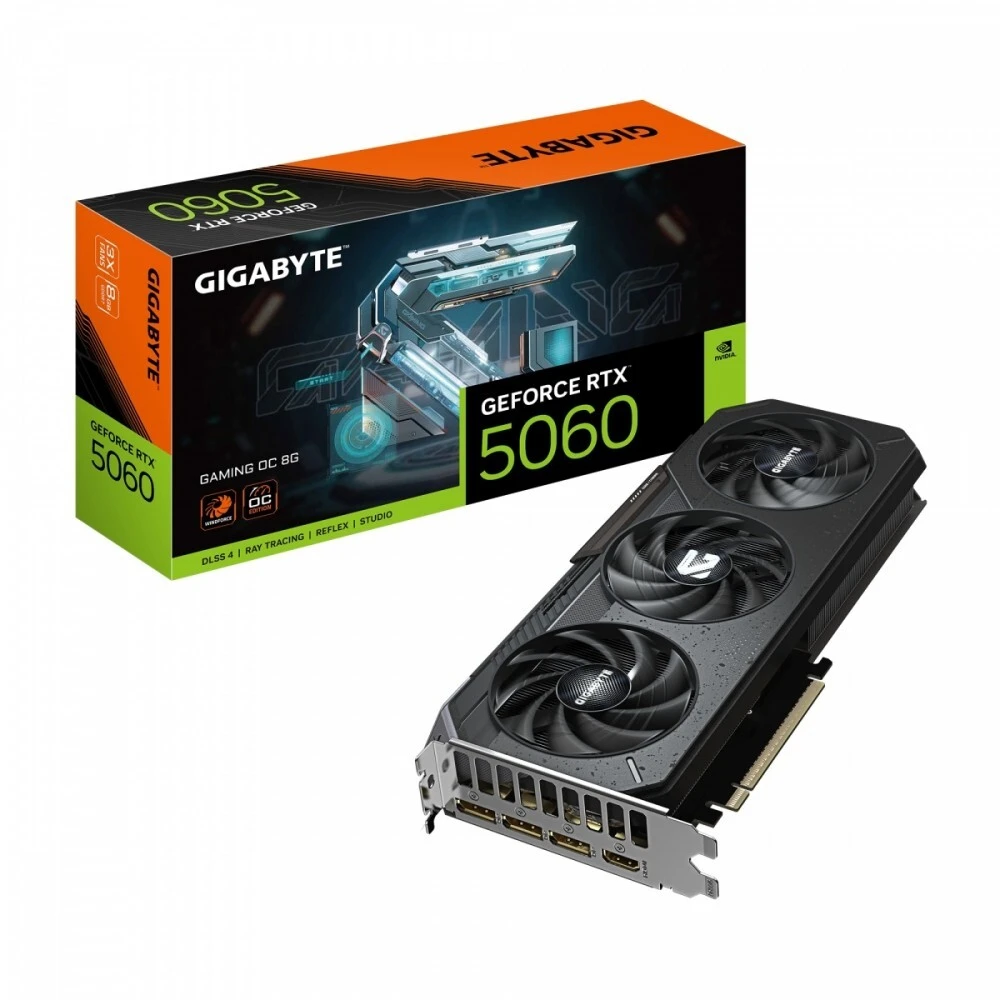 Видеокарта Gigabyte (GV-N5060GAMING OC-8GD) RTX5060 GAMING OC 8G