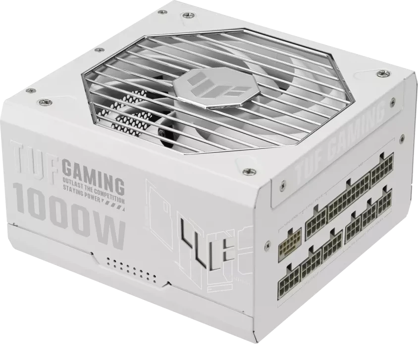 БП ATX 1000W Asus TUF Gaming 1000G White, Gold, 20+4/24+4/24+8/24+4+8/24+8+8,13.5cm,3x6+2p+16p PCI-E