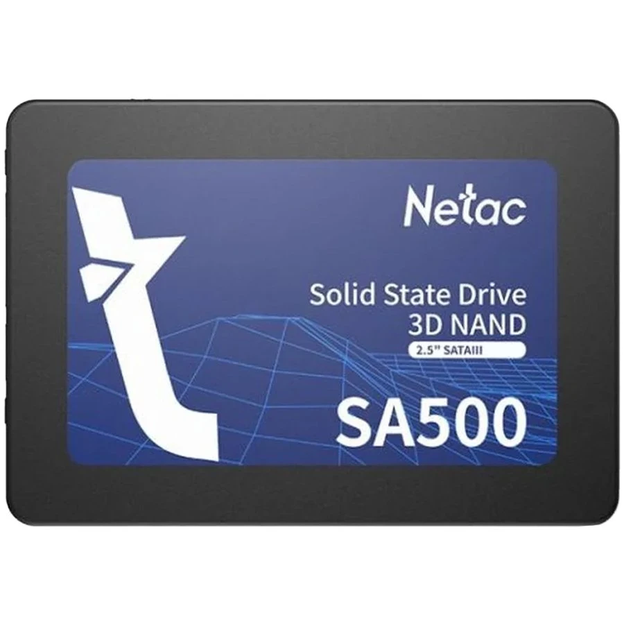 SSD накопитель SSD 512GB Netac SA500, 2.5'', read 520 MB/s, write 450 MB/s, SATA III, TLC