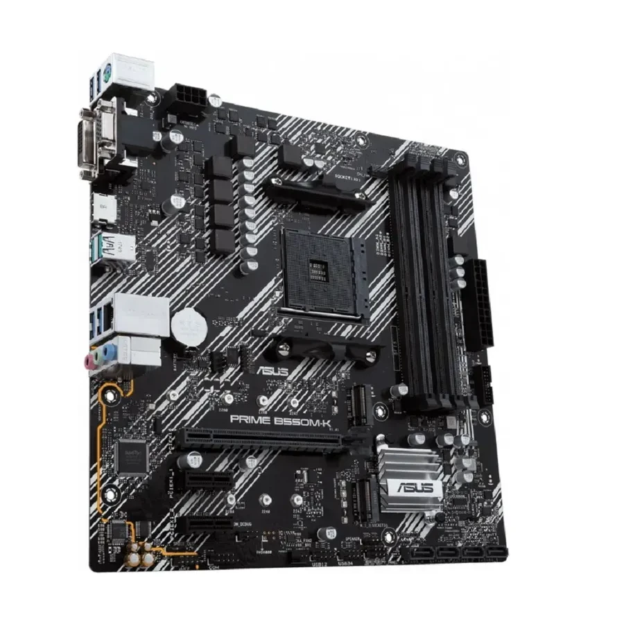 Материнская плата ASUS PRIME B550M-K  AM4 4xDDR4 4xSATA3 RAID 2xM.2 DVI-D D-Sub HDMI mATX — 2