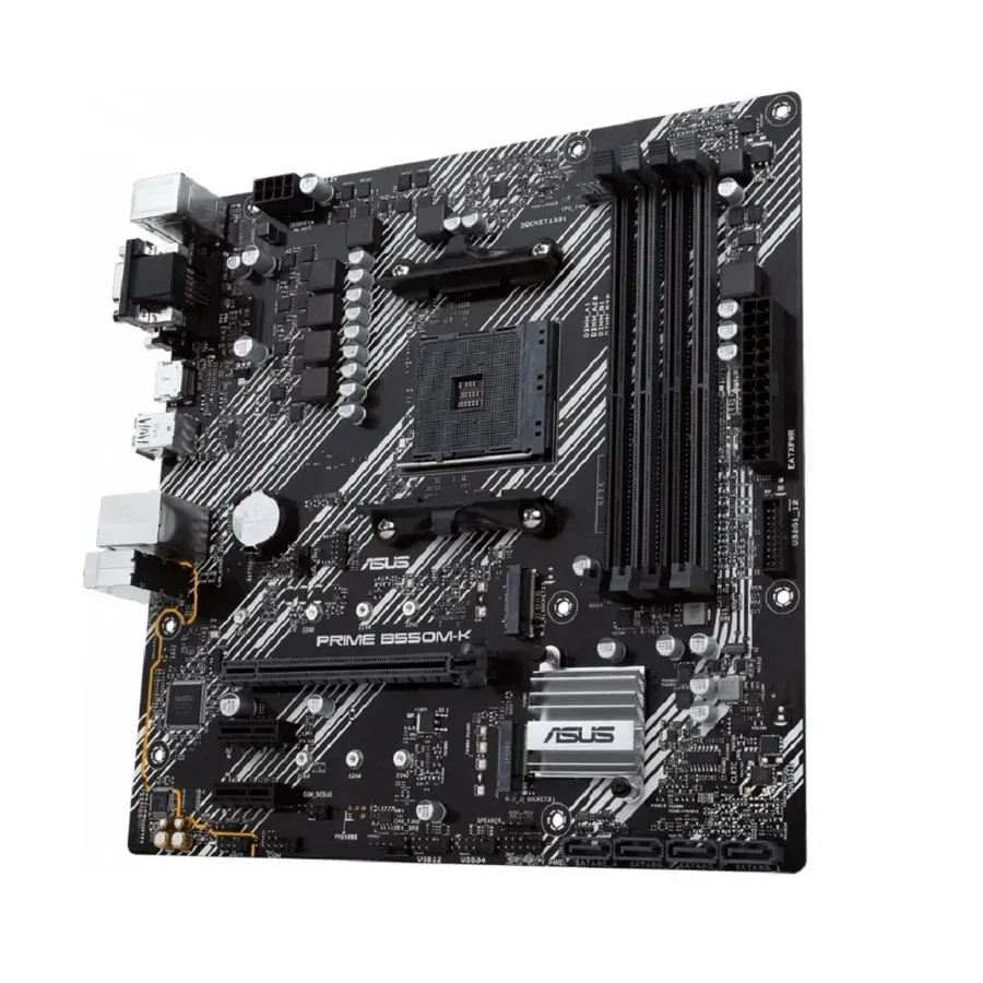 Материнская плата ASUS PRIME B550M-K  AM4 4xDDR4 4xSATA3 RAID 2xM.2 DVI-D D-Sub HDMI mATX — 3